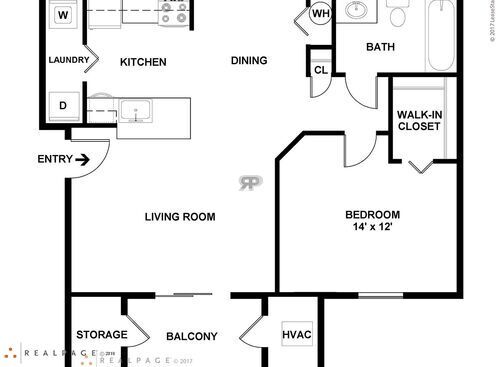 One Bedroom Luxury: Beds - 1: Baths - 1: SqFt Range - 800 to 800