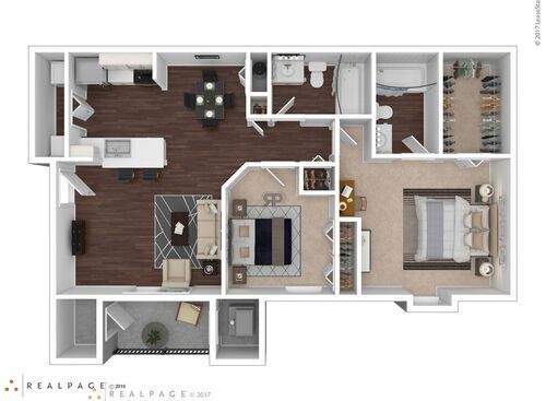 Two Bedroom Luxury: Beds - 2: Baths - 2: SqFt Range - 1050 to 1050
