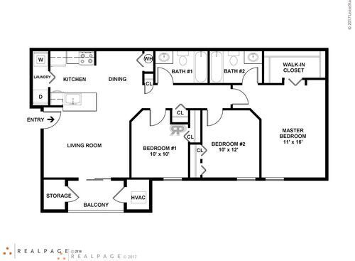 Three Bedroom Luxury: Beds - 3: Baths - 2: SqFt Range - 1250 to 1250