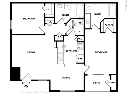 A: Beds - 2: Baths - 2: SqFt Range - 1035 to 1035