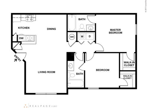 B2: Beds - 2: Baths - 2: SqFt Range - 943 to 943