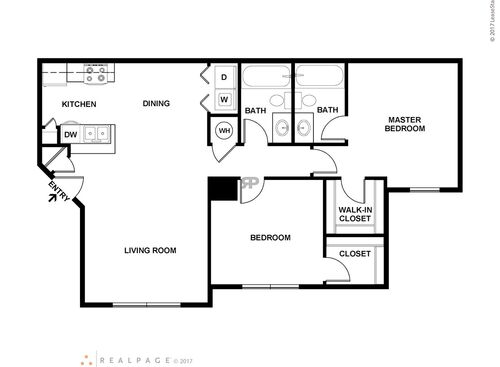 B3: Beds - 2: Baths - 2: SqFt Range - 968 to 968