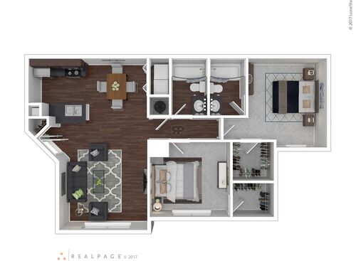 B3: Beds - 2: Baths - 2: SqFt Range - 968 to 968