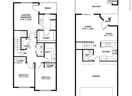 Monterey: Beds - 3: Baths - 2.5: SqFt Range - 1247 to 1247