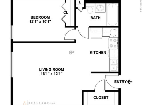 1 Bedroom: Beds - 1: Baths - 1: SqFt Range - 500 to 500
