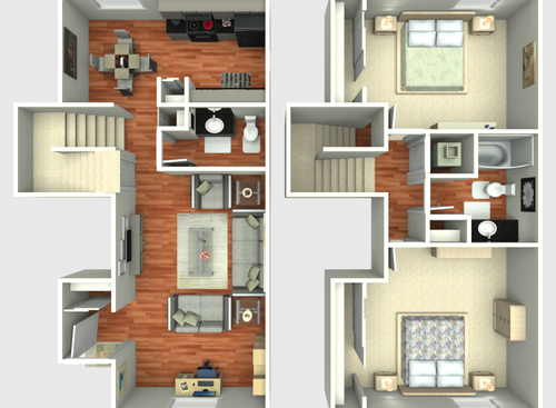 B4: Beds - 2: Baths - 2: SqFt Range - 1012 to 1012