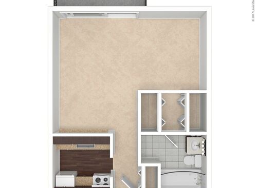 Astaire: Beds - Studio: Baths - 1: SqFt Range - 555 to 555
