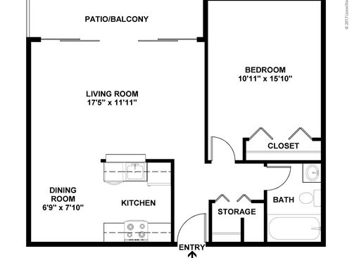 Rodgers: Beds - 1: Baths - 1: SqFt Range - 700 to 700