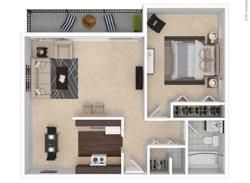Rodgers: Beds - 1: Baths - 1: SqFt Range - 700 to 700