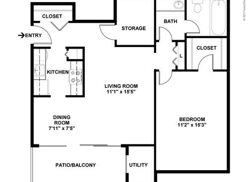 Fairbanks: Beds - 1: Baths - 1: SqFt Range - 800 to 800