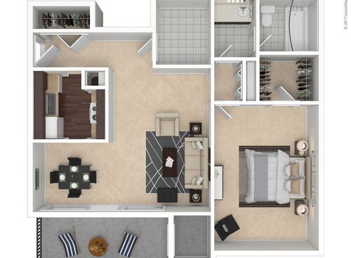 Fairbanks: Beds - 1: Baths - 1: SqFt Range - 800 to 800