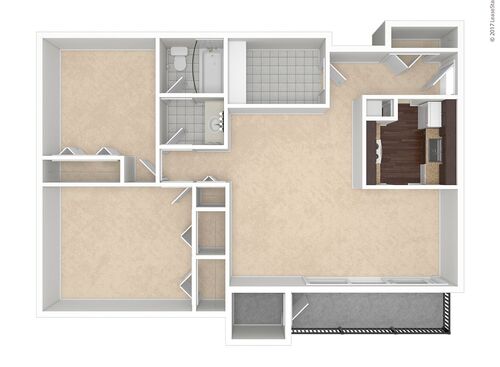 Gable: Beds - 2: Baths - 1: SqFt Range - 970 to 970