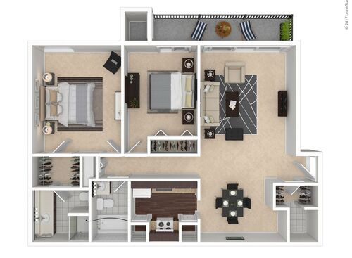 Bacall: Beds - 2: Baths - 2: SqFt Range - 1057 to 1057
