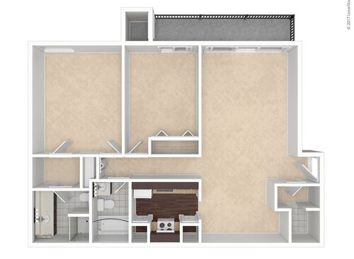 Bacall: Beds - 2: Baths - 2: SqFt Range - 1057 to 1057