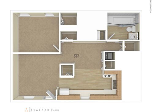 1 Bedroom 1 Bath: Beds - 1: Baths - 1: SqFt Range - 652 to 652