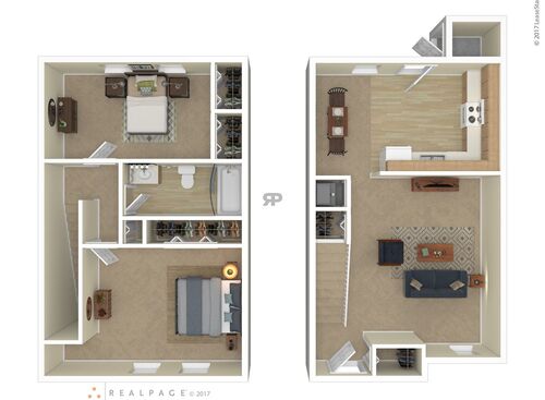 2 Bedroom 1 Bath: Beds - 2: Baths - 1: SqFt Range - 795 to 795