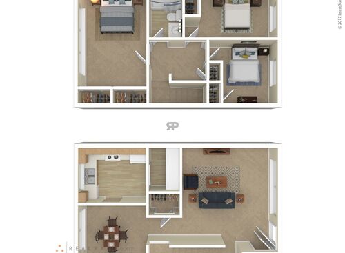 3 Bedrooms: Beds - 3: Baths - 1: SqFt Range - 1152 to 1152