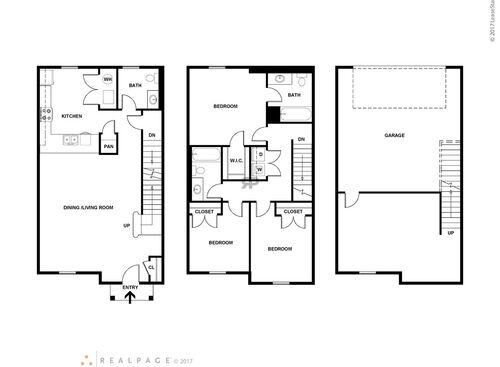 3 Bedroom: Beds - 3: Baths - 1: SqFt Range - 1607 to 1607