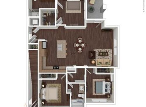 THREE W/ 2 Car Garage: Beds - 3: Baths - 2: SqFt Range - 1528 to 1528