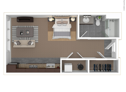 Antrim: Beds - Studio: Baths - 1: SqFt Range - 531 to 531