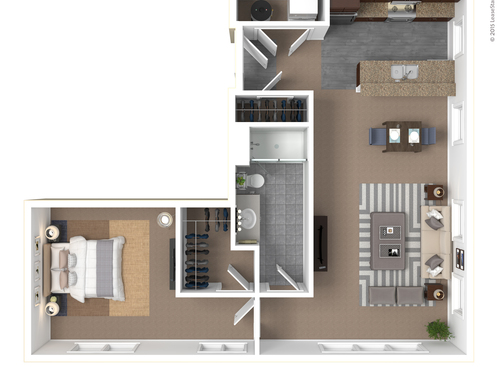 Cassidy: Beds - 1: Baths - 1: SqFt Range - 929 to 929