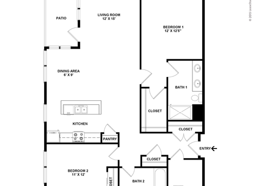 Oscar: Beds - 2: Baths - 2: SqFt Range - 1380 to 1380