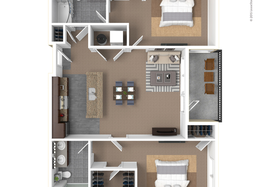 Finnegan: Beds - 2: Baths - 2: SqFt Range - 1198 to 1198