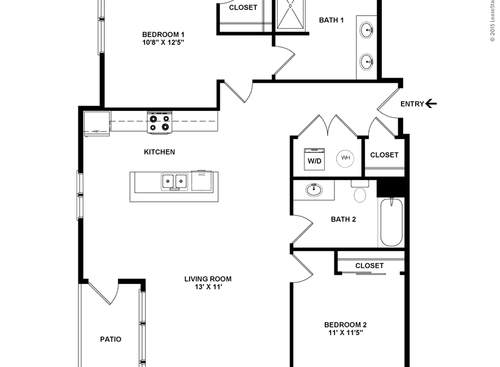 McDermott: Beds - 2: Baths - 2: SqFt Range - 1277 to 1277