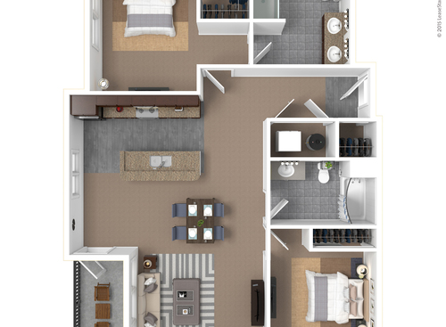 McDermott: Beds - 2: Baths - 2: SqFt Range - 1277 to 1277