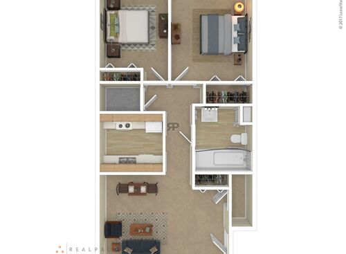 Two Bedroom Handicap: Beds - 2: Baths - 1: SqFt Range - 500 to 500