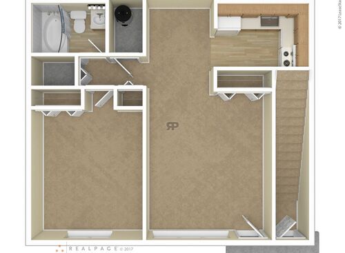 One Bedroom: Beds - 1: Baths - 1: SqFt Range - 500 to 500