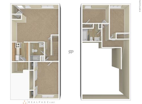 Three Bedroom: Beds - 3: Baths - 2: SqFt Range - 700 to 700