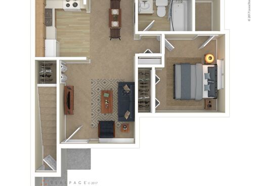 One Bedroom: Beds - 1: Baths - 1: SqFt Range - 469 to 469