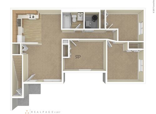 Three Bedroom: Beds - 3: Baths - 1: SqFt Range - 793 to 793