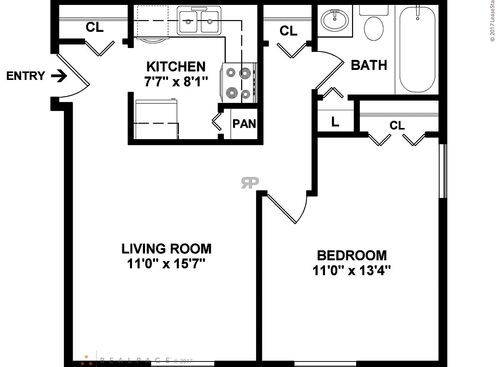 One Bedroom: Beds - 1: Baths - 1: SqFt Range - 462 to 462
