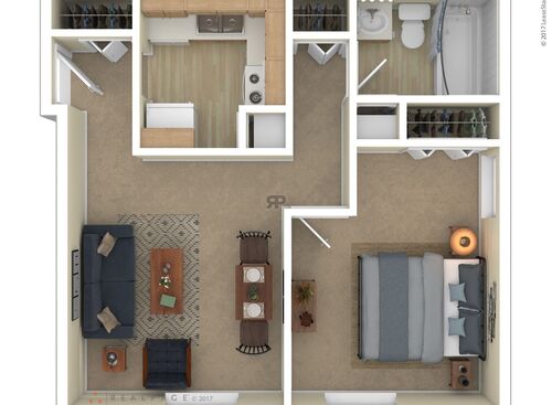 One Bedroom: Beds - 1: Baths - 1: SqFt Range - 462 to 462