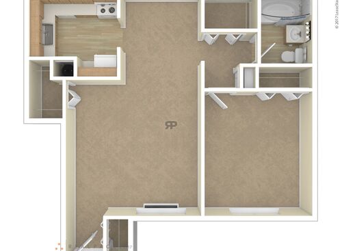 1 Bedroom: Beds - 1: Baths - 1: SqFt Range - 500 to 500