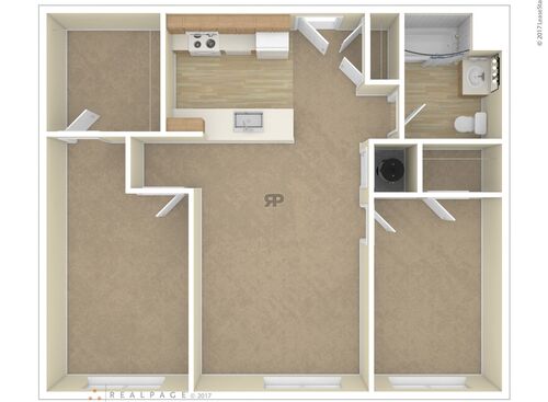 2 Bedroom: Beds - 2: Baths - 1: SqFt Range - 961 to 961