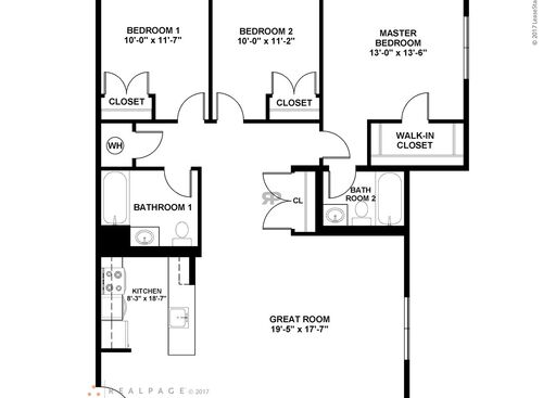 3 Bedroom: Beds - 3: Baths - 2: SqFt Range - 1331 to 1331