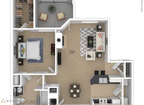 One bedroom / One bathroom: Beds - 1: Baths - 1: SqFt Range - 843 to 843