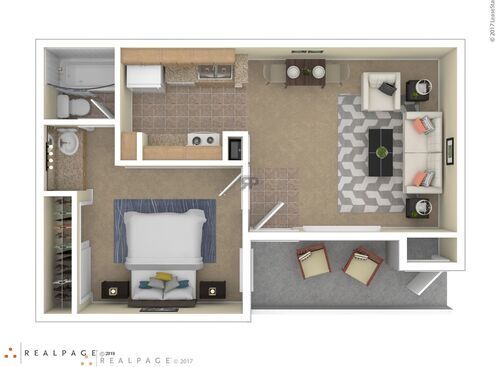 Ash: Beds - 1: Baths - 1: SqFt Range - 585 to 585