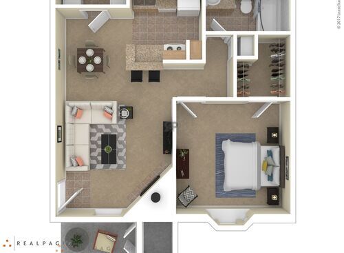 Birch: Beds - 1: Baths - 1: SqFt Range - 703 to 703