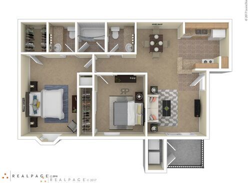 Cedar: Beds - 2: Baths - 1.5: SqFt Range - 828 to 828