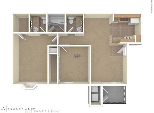 Cedar: Beds - 2: Baths - 1.5: SqFt Range - 828 to 828