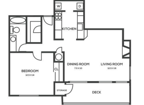 The Crest: Beds - 1: Baths - 1: SqFt Range - 841 to 841