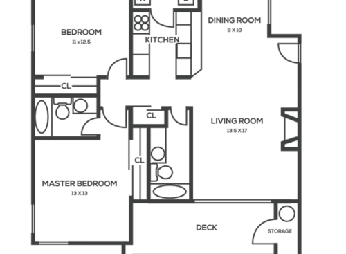 The Brookshire: Beds - 2: Baths - 2: SqFt Range - 1015 to 1015