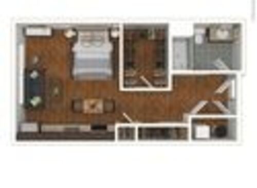 Alexander: Beds - Studio: Baths - 1: SqFt Range - 527 to 624