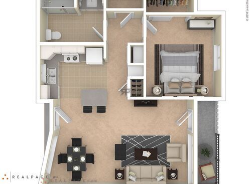 1BR Type 1: Beds - 1: Baths - 1: SqFt Range - 700 to 700