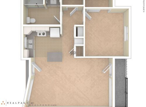1BR Type 1: Beds - 1: Baths - 1: SqFt Range - 700 to 700