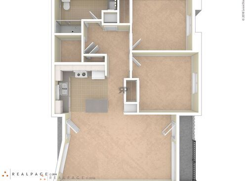 2BR Type 1: Beds - 2: Baths - 1: SqFt Range - 880 to 880
